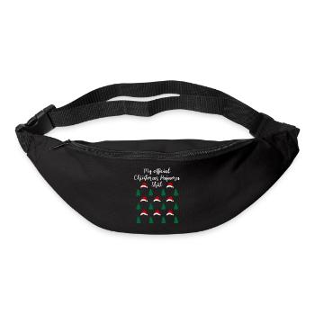 Forest Christmas with Hats Official Sleep Shirt - Bum bag - black - Front