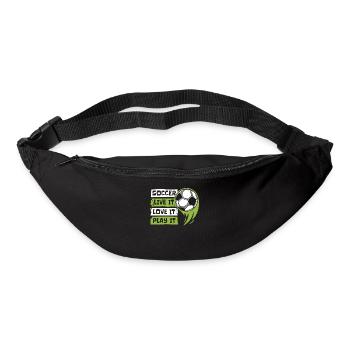 Live It Love It Play It Goal Keeper Futbol - Gürteltasche - Schwarz - Vorne