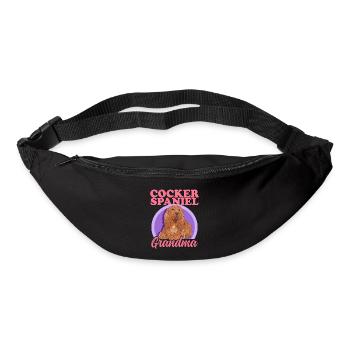 Cocker Spaniel Granny Dogs Cocker Spaniel Gift - Bum bag - black - Front