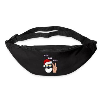 Frieden Liebe Weihnachten | XMAS - Gürteltasche - Schwarz - Vorne
