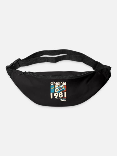 42. Geburtstag Kassette November Jahrgang 1981 - Gürteltasche - Schwarz