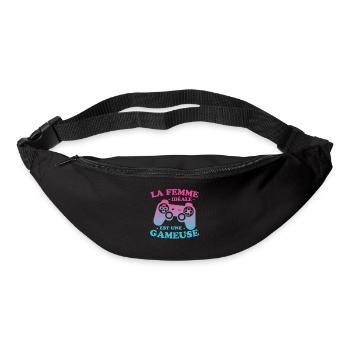 La femme idéale est une gameuse cadeau geek humour - Sac banane - noir - Devant