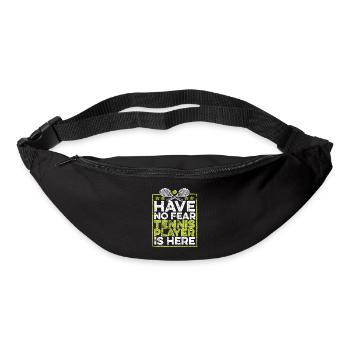 N’ayez crainte, le joueur de tennis est là : entraîneur de tennis - Sac banane - noir - Devant