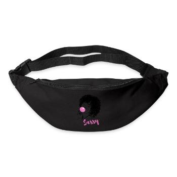 Sassy Chic avec Charme Afro - Sac banane - noir - Devant