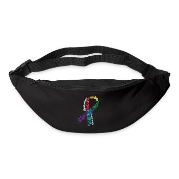 Fight Cancer In All Colors Cancer Awareness Month - Bum bag - black - Front