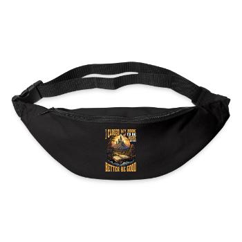 I Closed My Book To Be Here 49 - Bum bag - black - Front