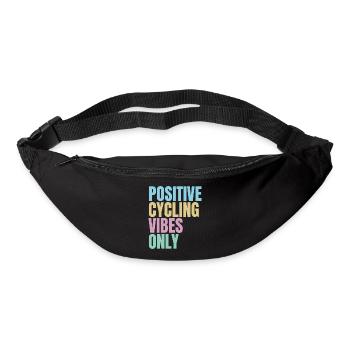 positive cycling vibes only - Bum bag - black - Front
