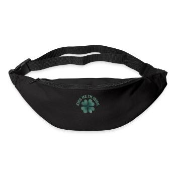 Kiss Me I'm Irish Funny Lucky Shamrock Saint - Gürteltasche - Schwarz - Vorne