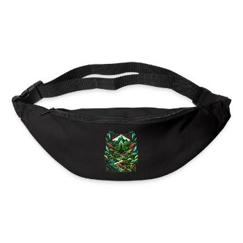 Abstract Ayahuasca Rainforest - Bum bag - black - Front