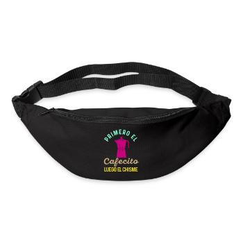 Funny Spanish Shirts Cafecito Cafe Espanol - Bum bag - black - Front