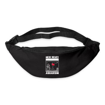 Wein Aquarium Fische Aquaristik - Gürteltasche - Schwarz - Vorne