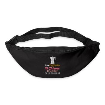 Funny Spanish Shirts Cafecito Cafe Espanol - Bum bag - black - Front