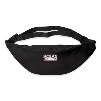 Don ́t go me on the nerves Denglisch - Bum bag - black - Front