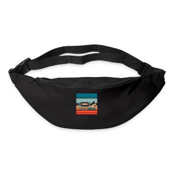 Collectionneur de disques vinyles - Sac banane - noir - Devant