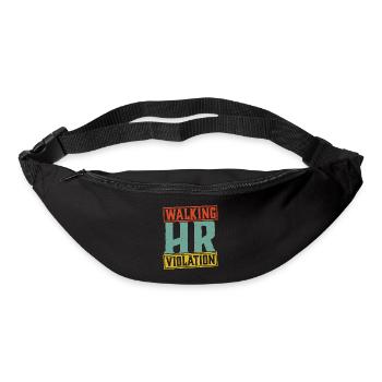 Violation de l’heure de marche 5 - Sac banane - noir - Devant