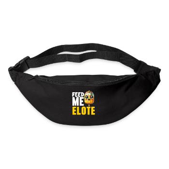 Elote Fille Femmes Elote Mexicain Maïs Nourriture Comida - Sac banane - noir - Devant