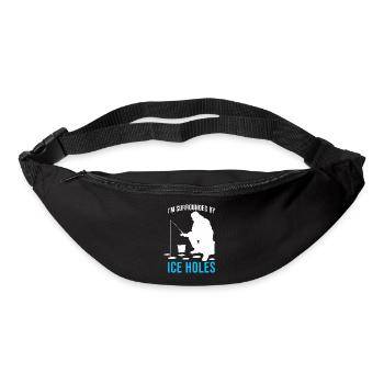 Surrounded By Ice Holes - Ice Fishing Enthusiast - Bum bag - black - Front