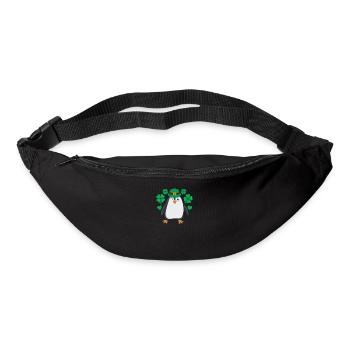 Irish Penguin Leprechaun Tier niedlich Vogel - Gürteltasche - Schwarz - Vorne