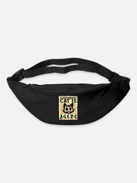 Le chat de Schrödinger est mort et vivant - Sac banane - noir