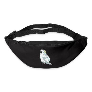 Papagei Braut Schleier Hochzeit - Gürteltasche - Schwarz - Vorne