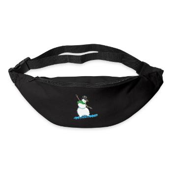 Snowman Christmas Snowboard - Bum bag - black - Front