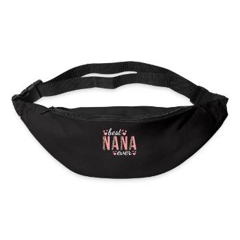 Grandma Family Design Cute Leopard Print Best Nana - Bum bag - black - Front