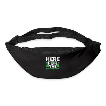Hier für die Shenanigans Lucky St. Patrick's Day - Gürteltasche - Schwarz - Vorne