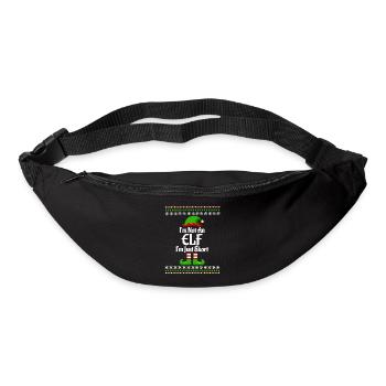 Freches Weihnachtsgeschenk Weihnachtsoutfit Elfe - Gürteltasche - Schwarz - Vorne