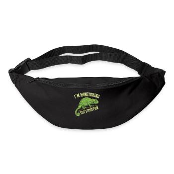 J’ai surveillé la situation, T-shirt caméléon - Sac banane - noir - Devant