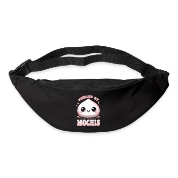 Kawaii Mochi wird von Mochis Essen angetrieben - Gürteltasche - Schwarz - Vorne