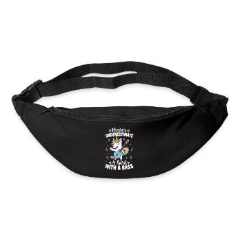 Bass Girl Bassiste - Sac banane - noir - Devant