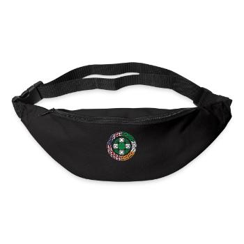 Irish, American, USA, Flag, Celtic Cross - Bum bag - black - Front