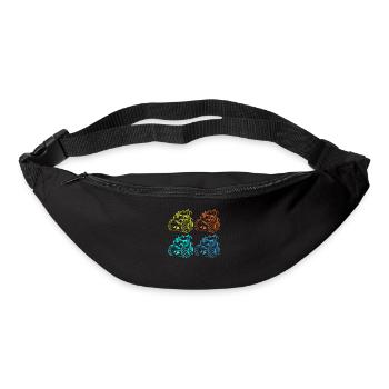 Lustiges Bauer Bauernhof Landwirt Geschenk - Gürteltasche - Schwarz - Vorne