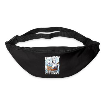 Eisbaden Winterbaden Lustig - Gürteltasche - Schwarz - Vorne