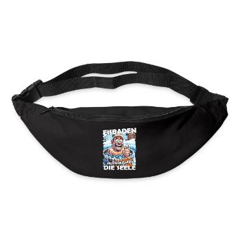 Eisbaden Winterbaden Lustig - Gürteltasche - Schwarz - Vorne