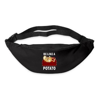BE LIKE A POTATO - Gürteltasche - Schwarz - Vorne