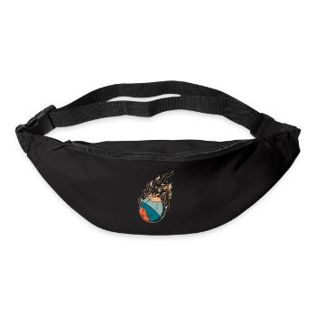 Joueur de basket-ball - Sac banane - noir - Devant