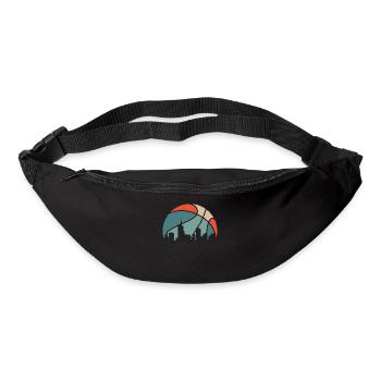 Joueur de basket-ball - Sac banane - noir - Devant