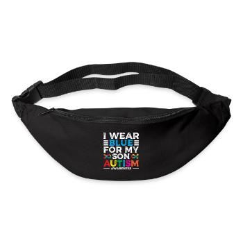 I'm wearing blue because my son - Bum bag - black - Front