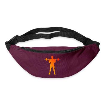 Fitness Endurance Training Cardio Men Women - Bum bag - burgundy - Front