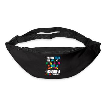I wear blue for my grandpa. Support - Bum bag - black - Front