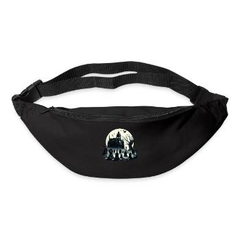 Enigmatic Gothic Cemetery: Misty Moonlight - Bum bag - black - Front