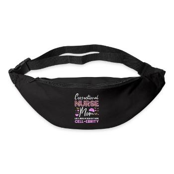 Maman infirmière correctionnelle mais plus de cadeaux Cell-Ebrity - Sac banane - noir - Devant
