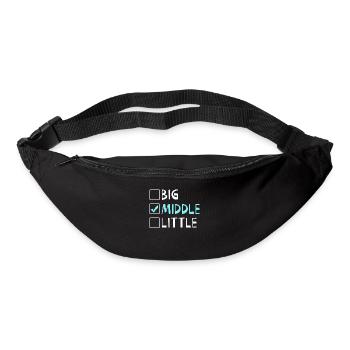 Cadeaux du frère du milieu - Sac banane - noir - Devant