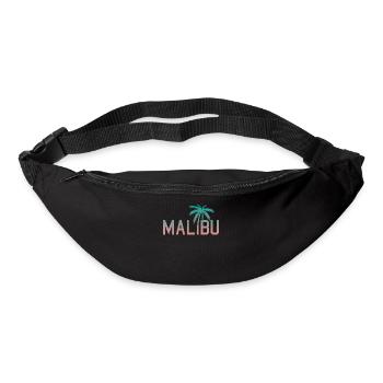 Neon Malibu Palm Tree Retro Style - Bum bag - black - Front