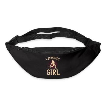 Lacrosse Girl Lax Girl Spieler Frauen - Gürteltasche - Schwarz - Vorne
