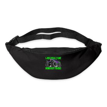 Monstertruck Farbexplosion Dynamik - Gürteltasche - Schwarz - Vorne