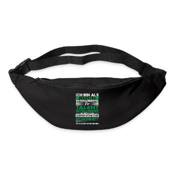 Koch Bescheiden - Lustiger Spruch - Gürteltasche - Schwarz - Vorne