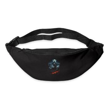 Fantasy Chevalier Château Magie Conte de Fées Mythique Gothique - Sac banane - noir - Devant