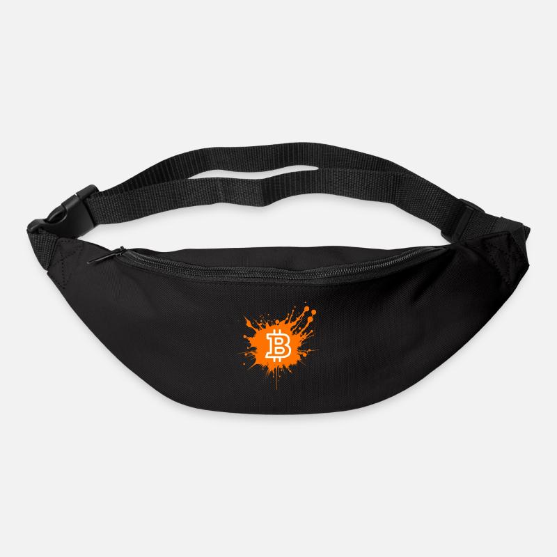 Bitcoin Crypto Cryptocurrency Splash - Bum bag - black